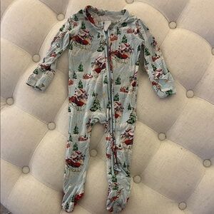 Santa Print Kids One Piece